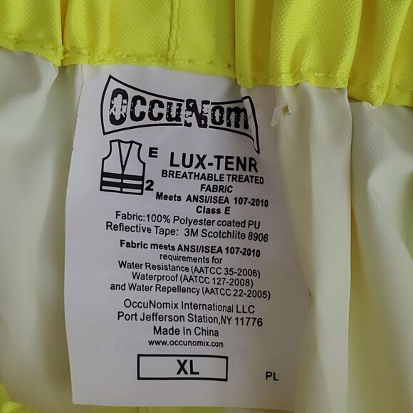 Occunomix XL Lux-Tenr High-Visibility ANSI/ISEA 107-2010 Class E Rain Pants - Picture 3 of 10